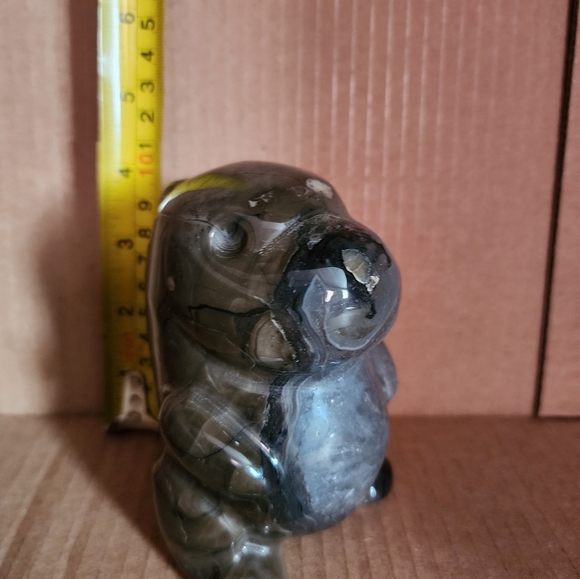 Captivating Volcano Agate Dragon Figure - Unique Art - Picture 3 of 3